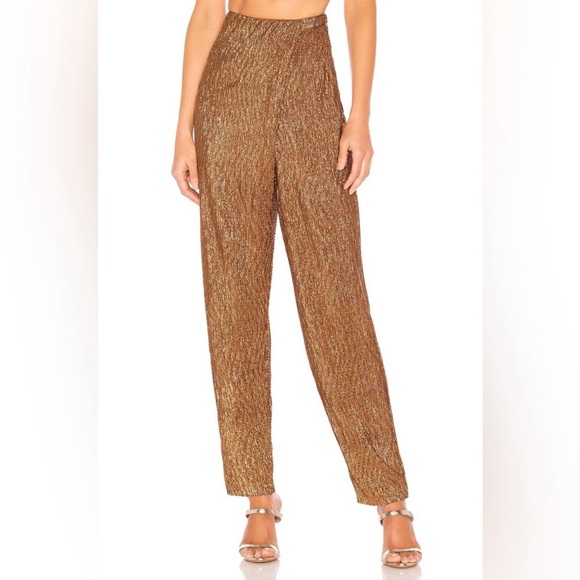House of Harlow Odele Pant × Revolve bronze XS - Picture 3 of 7